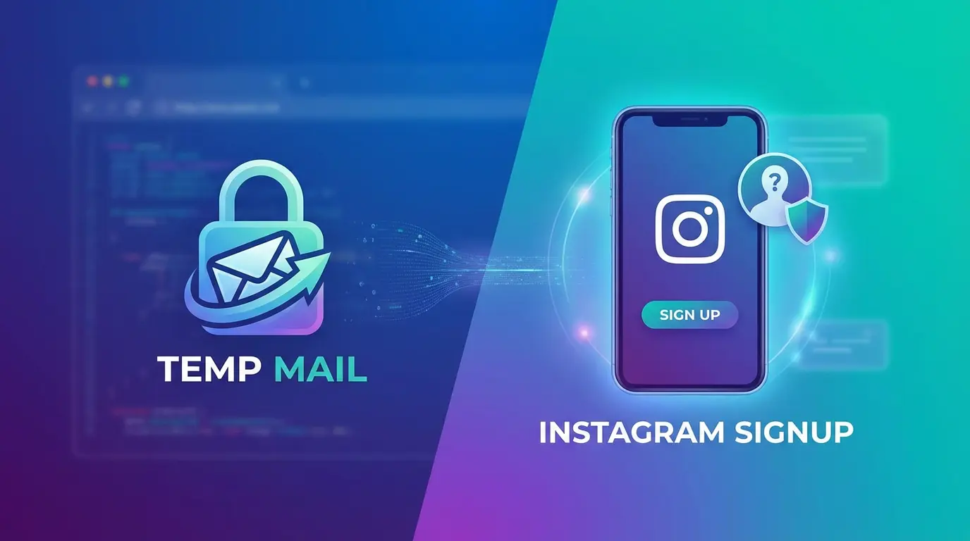Using temporary email for Instagram privacy